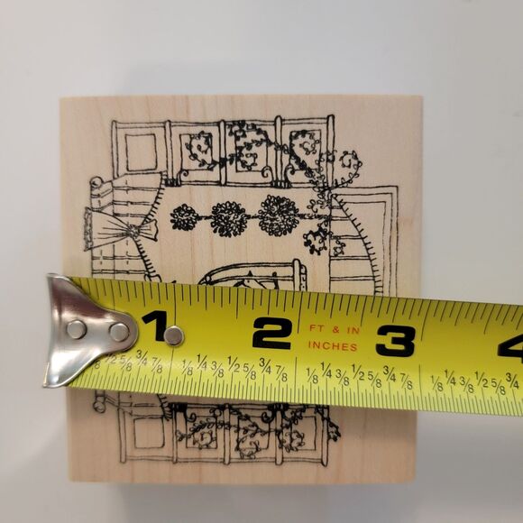 ELEGANT FLOURISHING BIRDS OF A FEATHER Lot of 2 Wood Mounted Rubber Stamps NEW - Picture 12 of 12